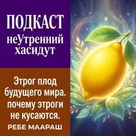Этрог плод будущего мира. почему этроги не кусаются. РЕБЕ МААРАШ