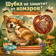 Защита собаки от комаров