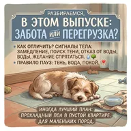 Летом мы часто утомляем собаку из любви