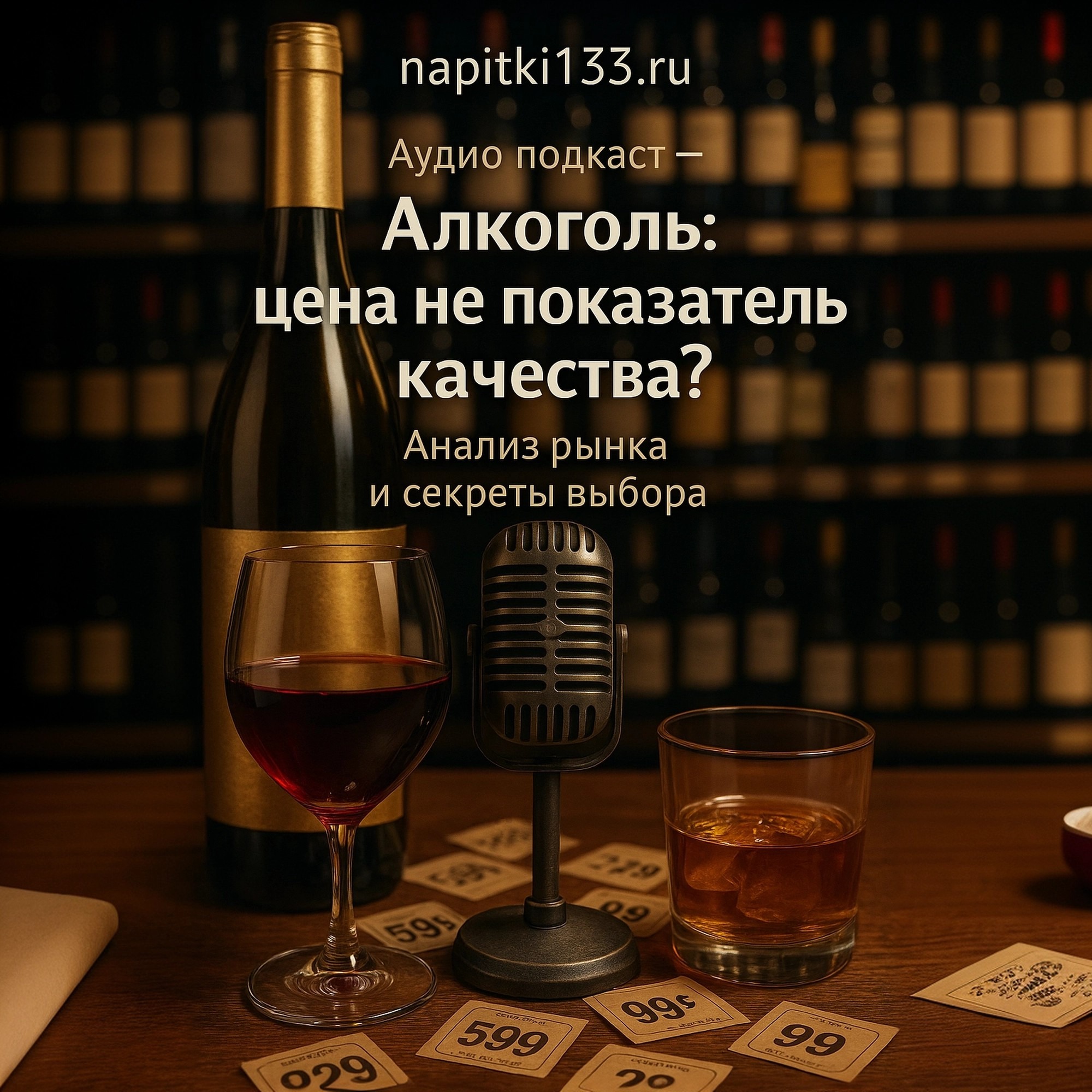 Аудио подкаст-Алкоголь: цена не показатель качества? Анализ рынка и секреты выбора episode artwork