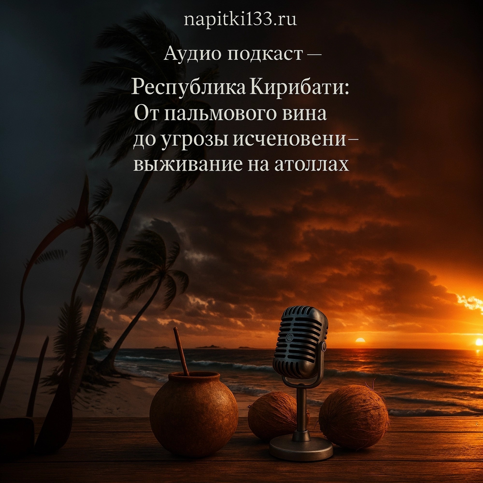 Аудио подкаст- Республика Кирибати: От пальмового вина до угрозы исчезновения – выживание на атоллах episode artwork