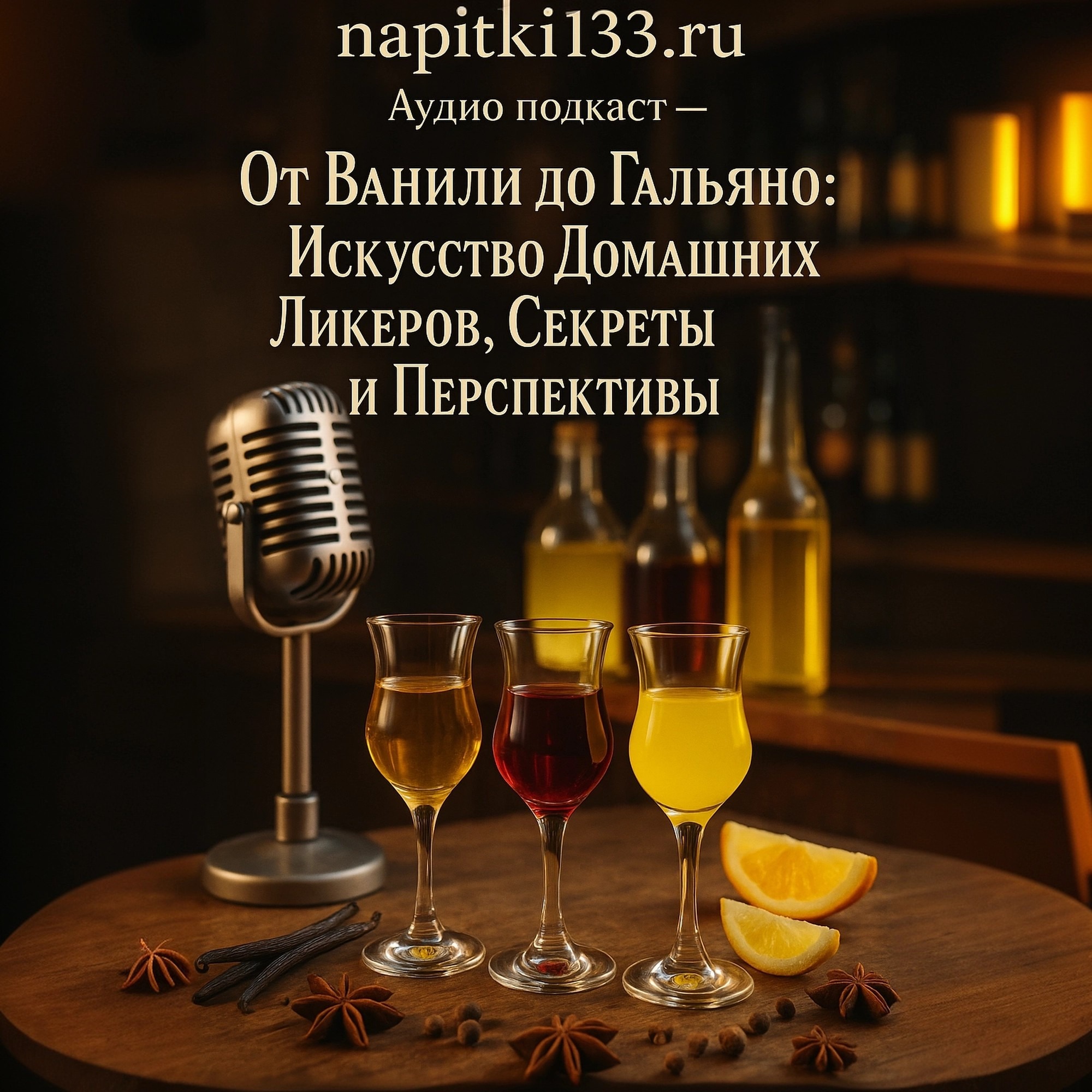 Аудио подкаст- От Ванили до Гальяно: Искусство Домашних Ликеров, Секреты и Перспективы episode artwork