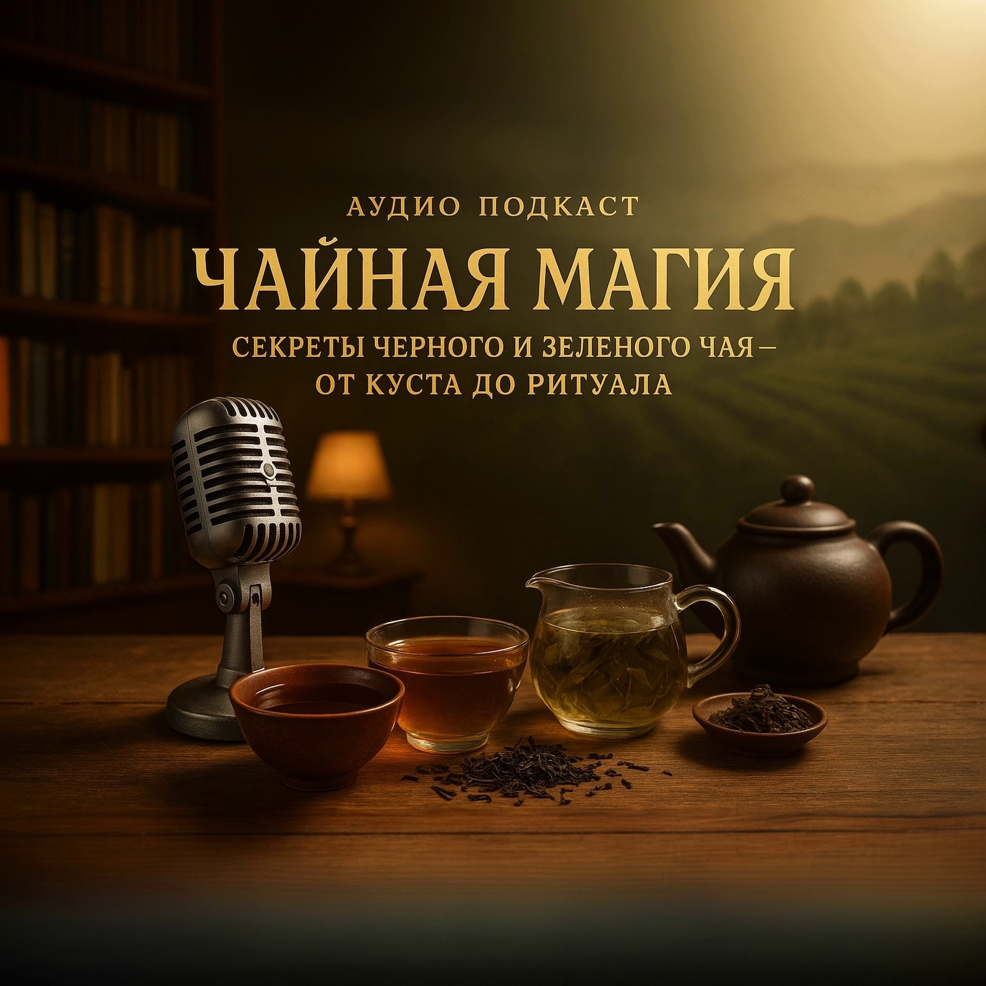 Аудио подкаст - Чайная Магия: Секреты Черного и Зеленого Чая – От Куста до Ритуала episode artwork