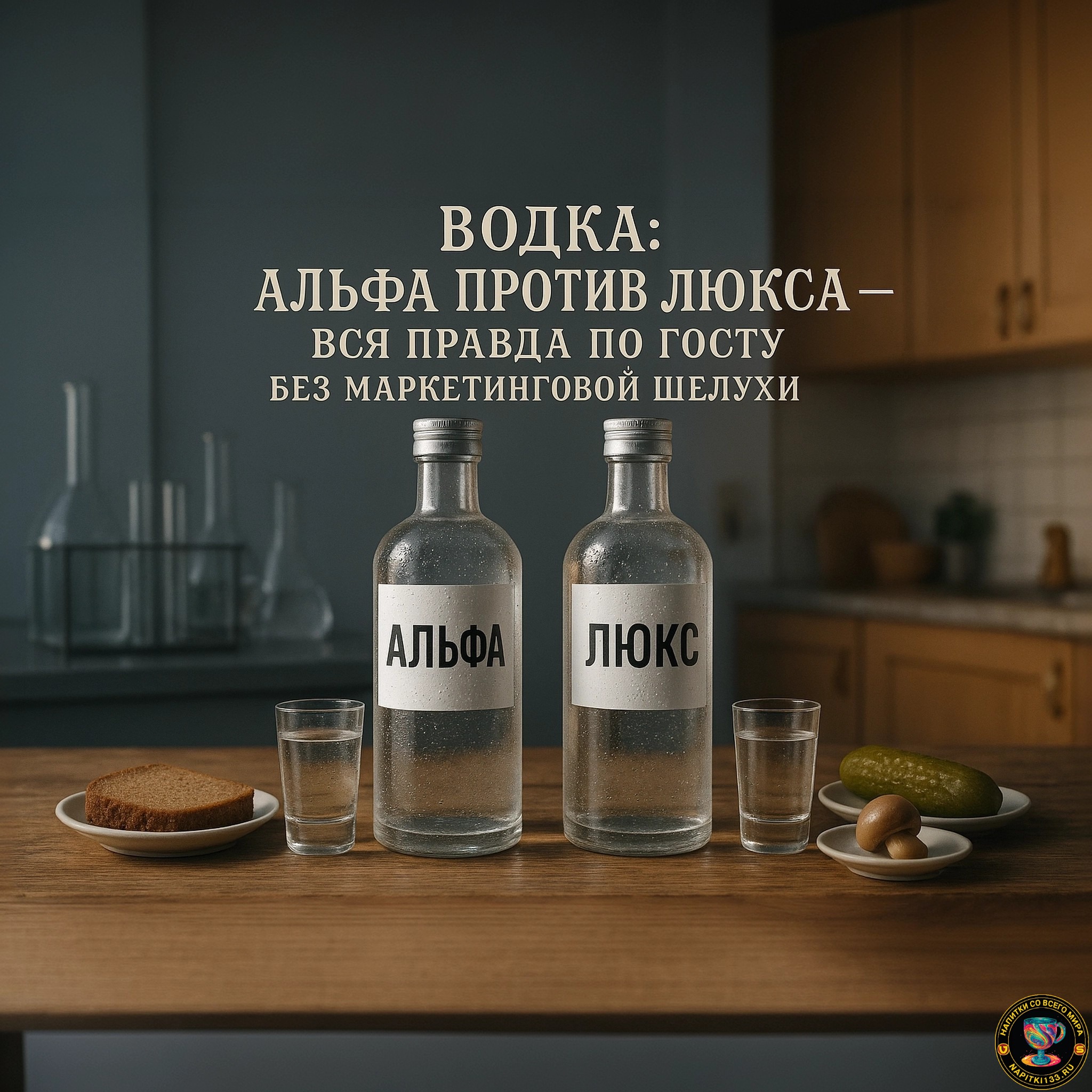 Аудио подкаст -  Водка: Альфа против Люкса – Вся правда по ГОСТу без маркетинговой шелухи episode artwork