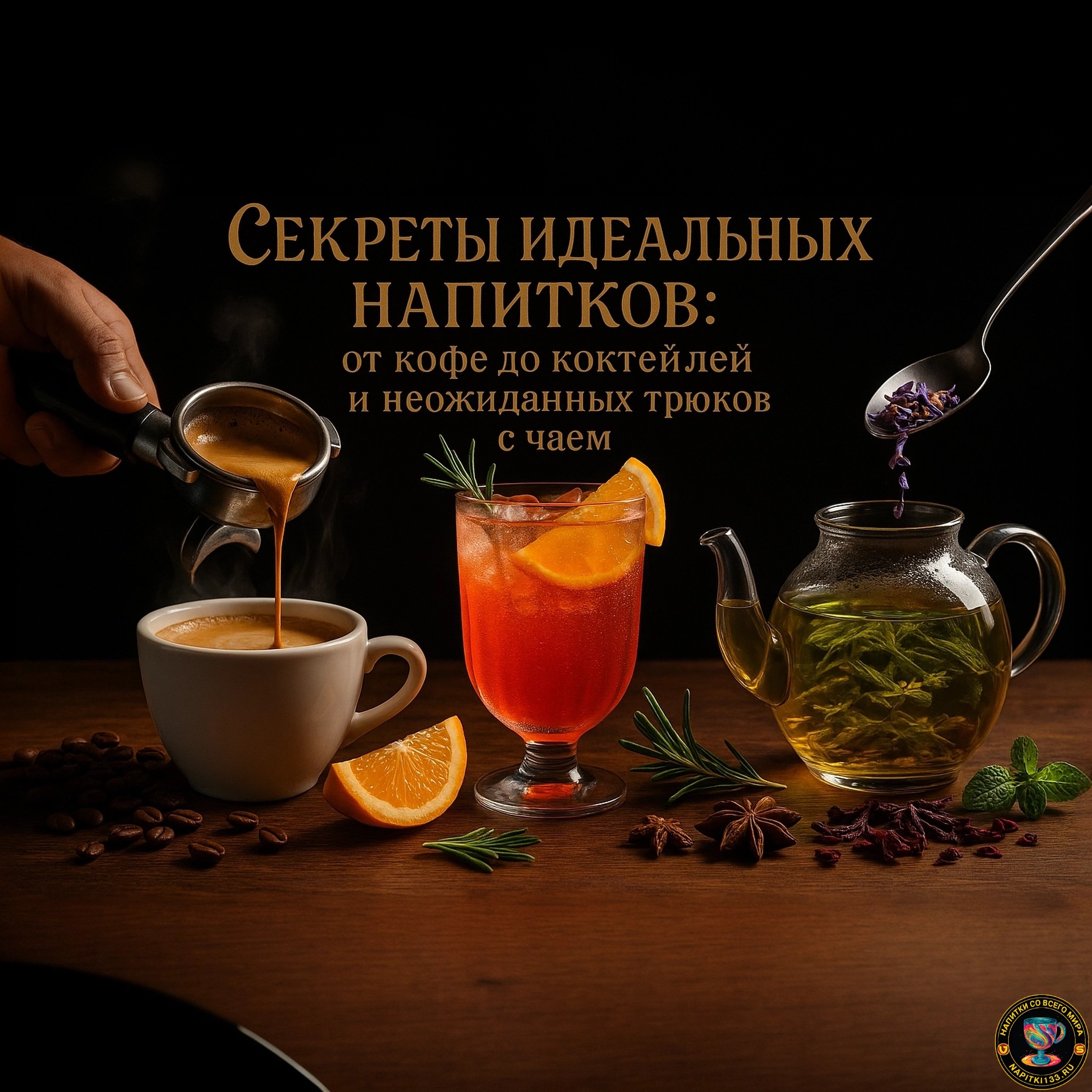 Аудио подкаст -  Секреты идеальных напитков: от кофе до коктейлей и неожиданных трюков с чаем episode artwork