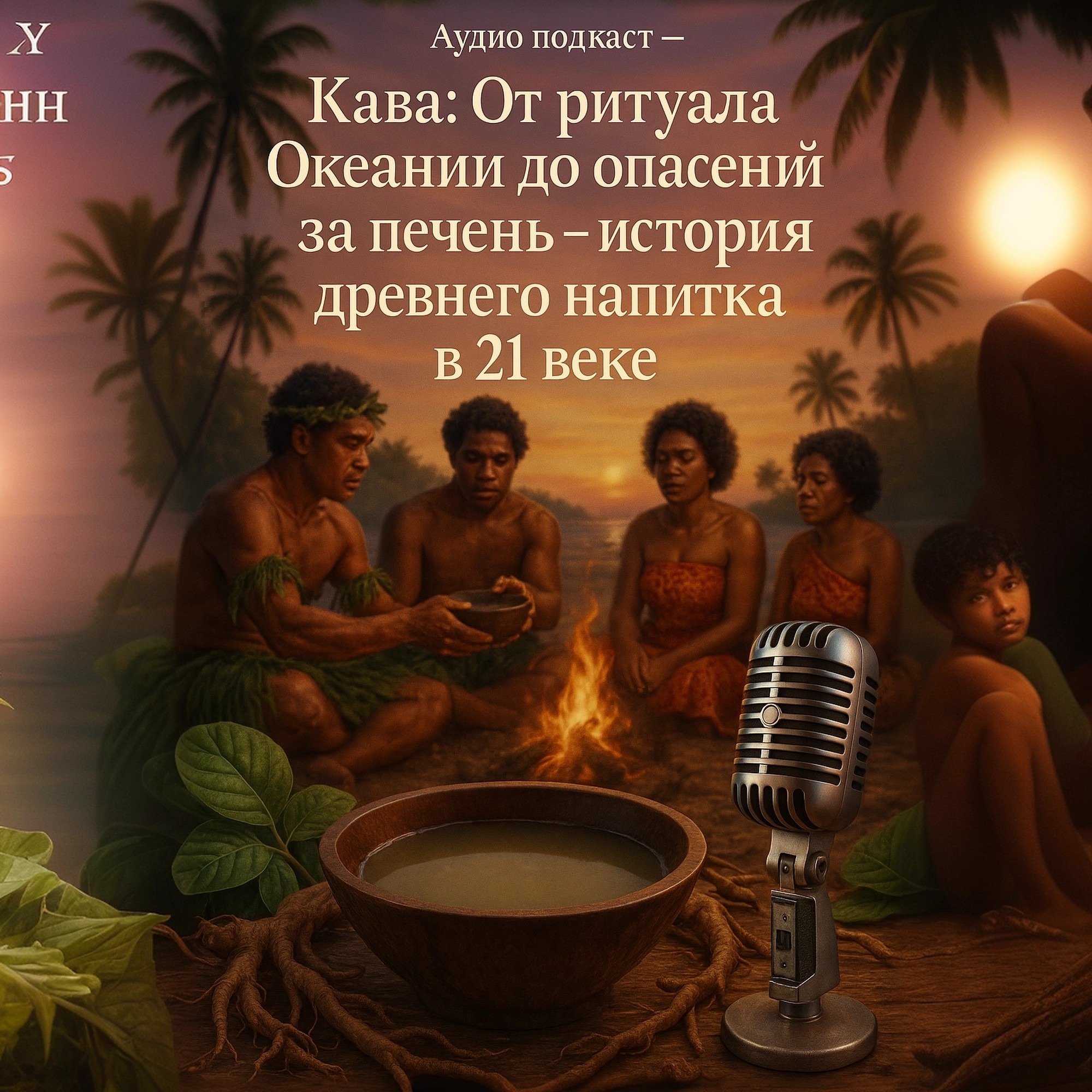 Аудио подкаст- Кава: От ритуала Океании до опасений за печень – история древнего напитка в 21 веке episode artwork