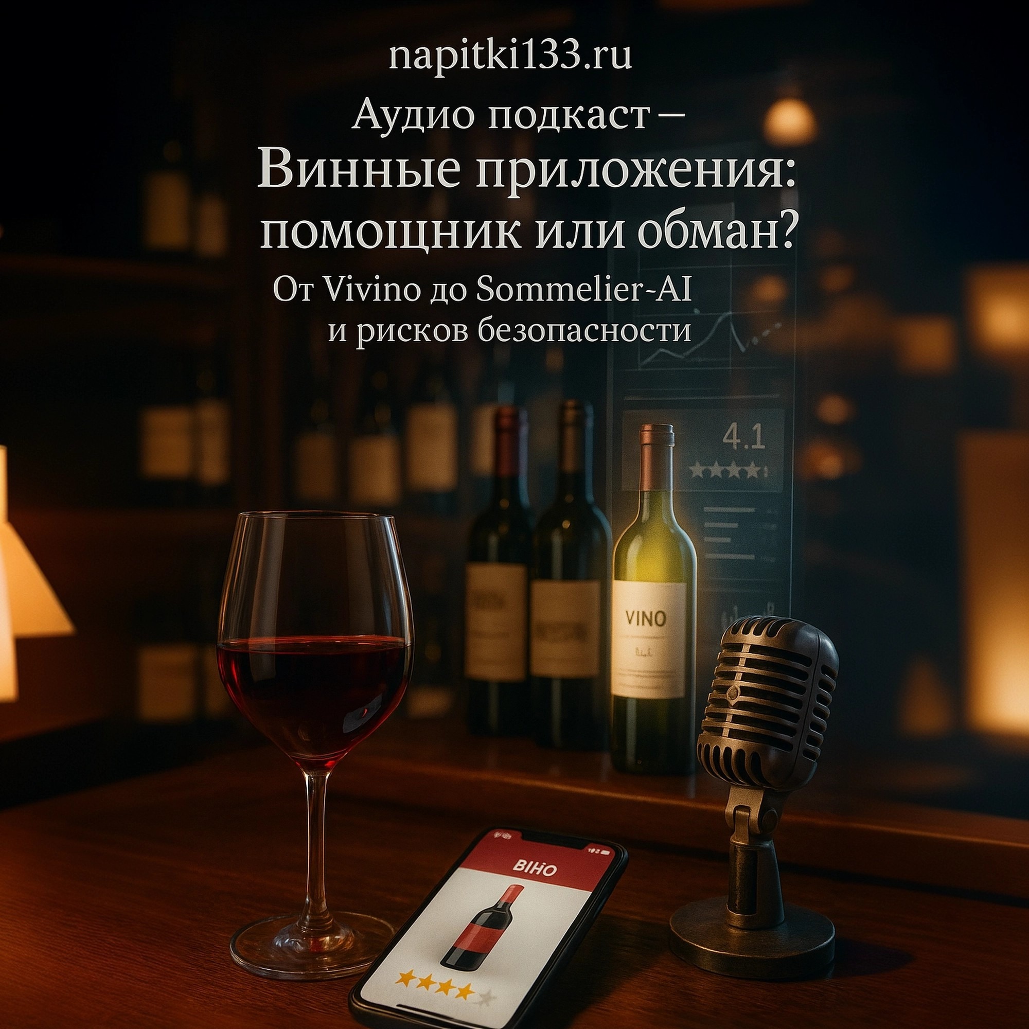 Аудио подкаст-Винные приложения: помощник или обман? От Vivino до Sommelier-AI и рисков безопасности episode artwork