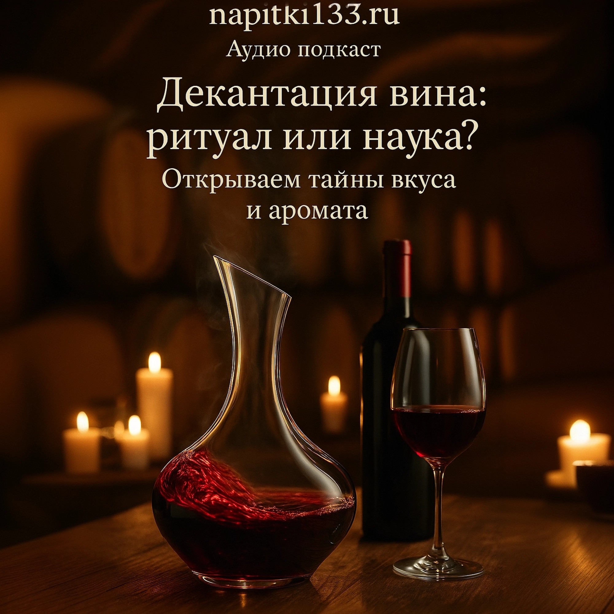 Аудио подкаст-Декантация вина: ритуал или наука? Открываем тайны вкуса и аромата episode artwork