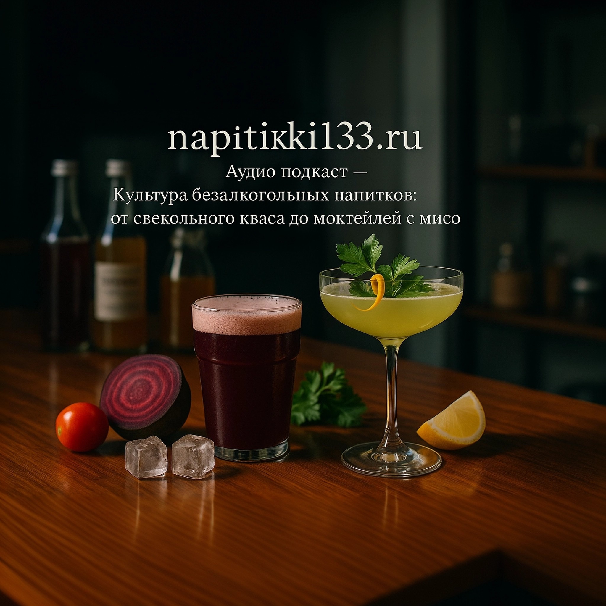 Аудио подкаст-Культура безалкогольных напитков: от свекольного кваса до моктейлей с мисо episode artwork