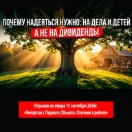 Почему надеяться нужно на дела и детей, а не на дивиденды. Алексей Орлов