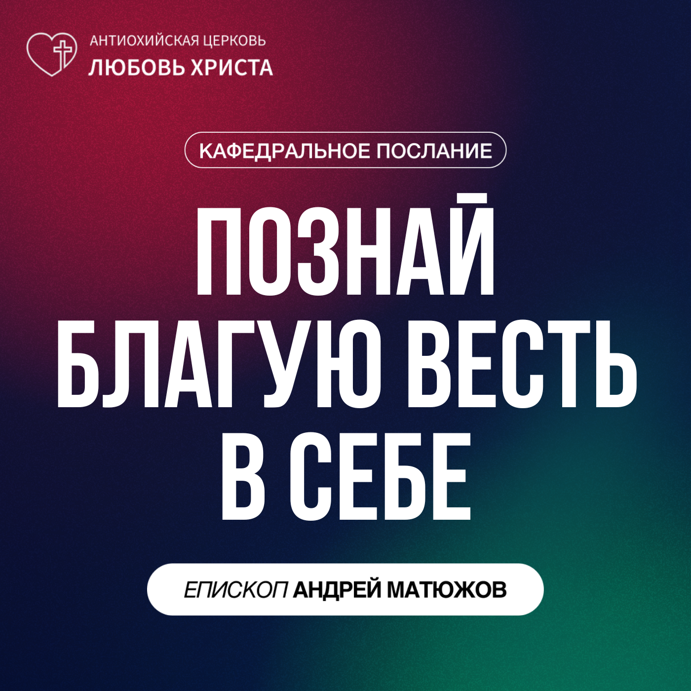ПОЗНАЙ БЛАГУЮ ВЕСТЬ В СЕБЕ | ЕПИСКОП АНДРЕЙ МАТЮЖОВ episode artwork