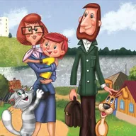 Простоквашино (дядя Федор, пес и кот)