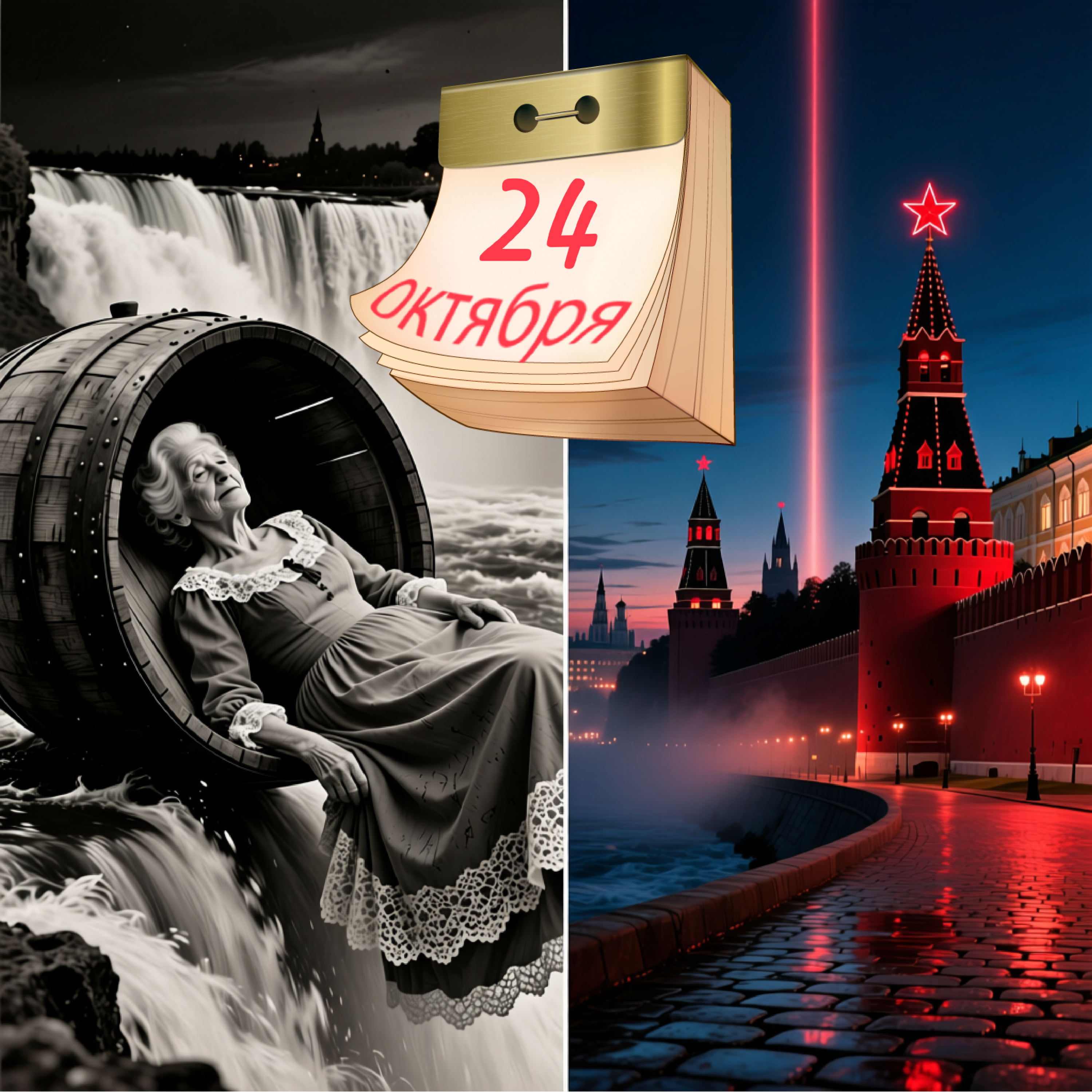 Учительница в бочке и звёзды над Кремлём