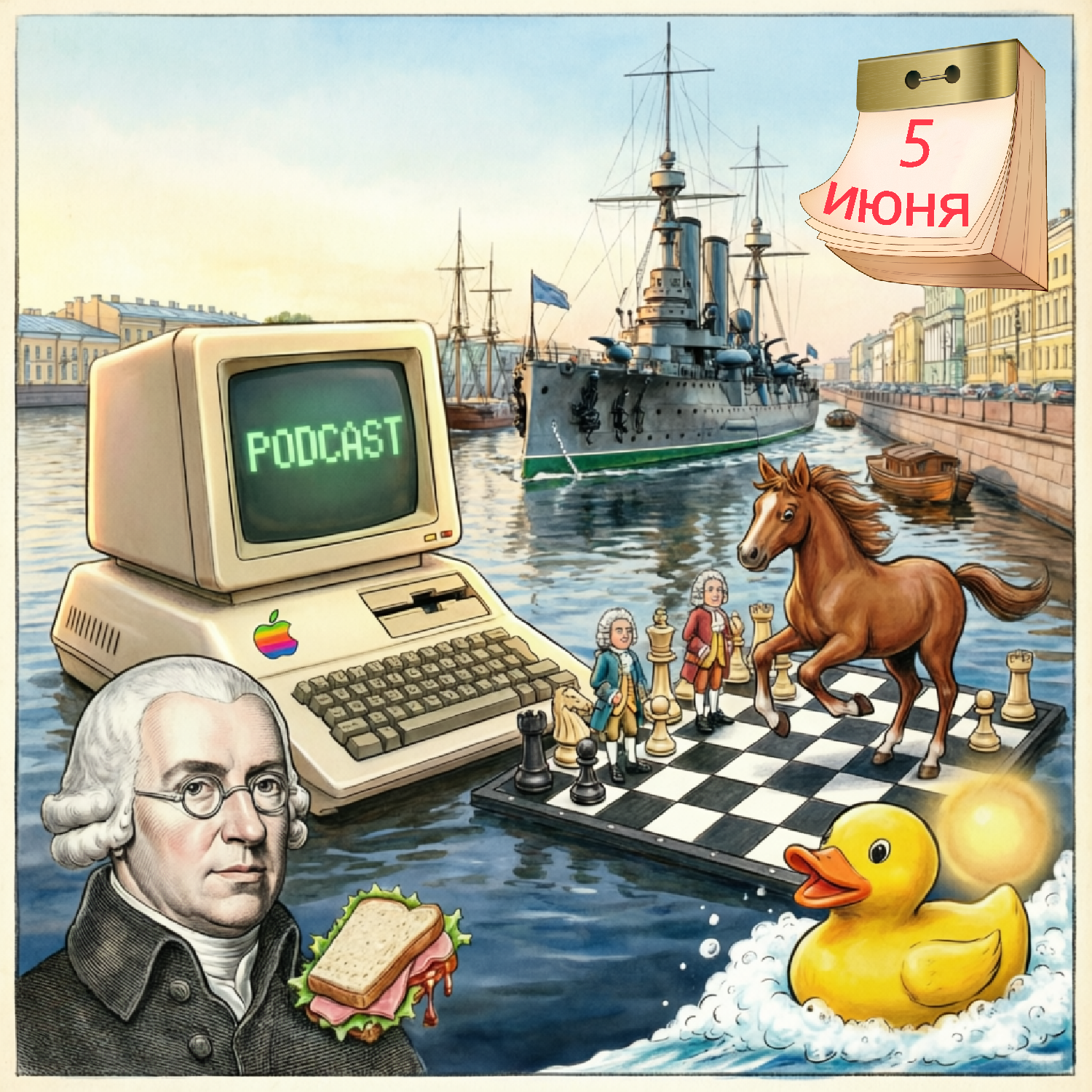 От крейсера «Аврора» до уточки в ванной episode artwork