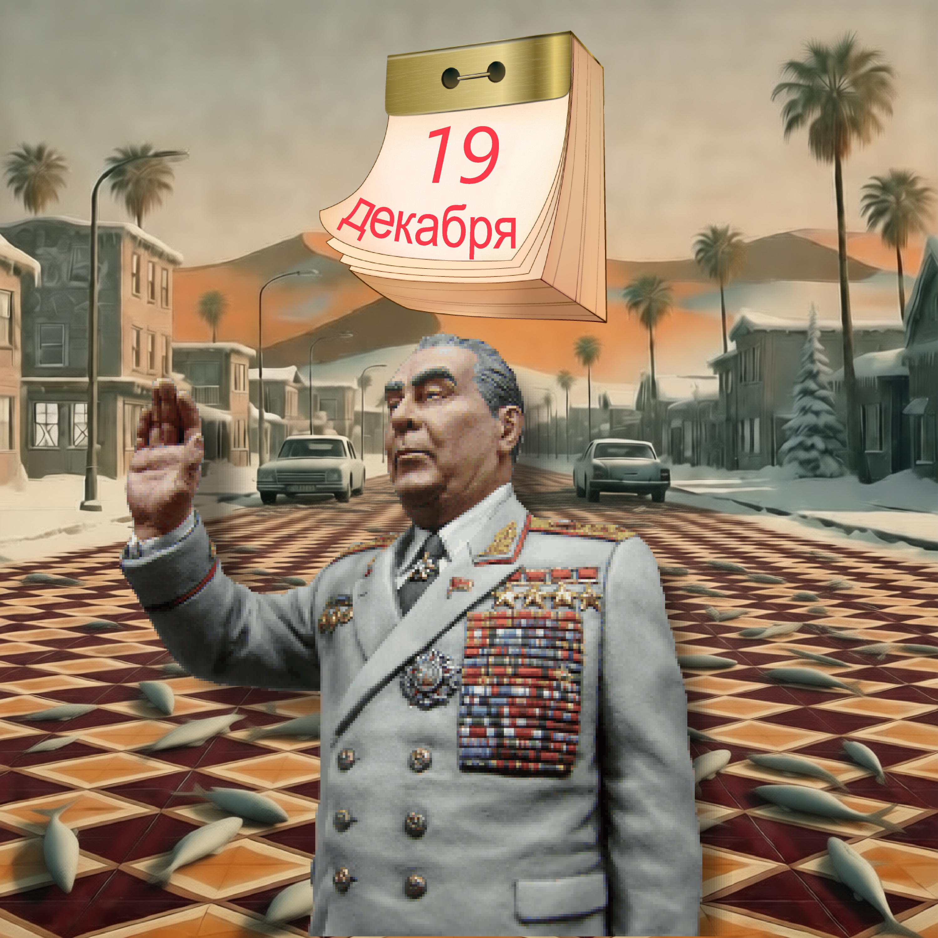 Дорогой Леонид Ильич, рыба с неба и снег в Сахаре.