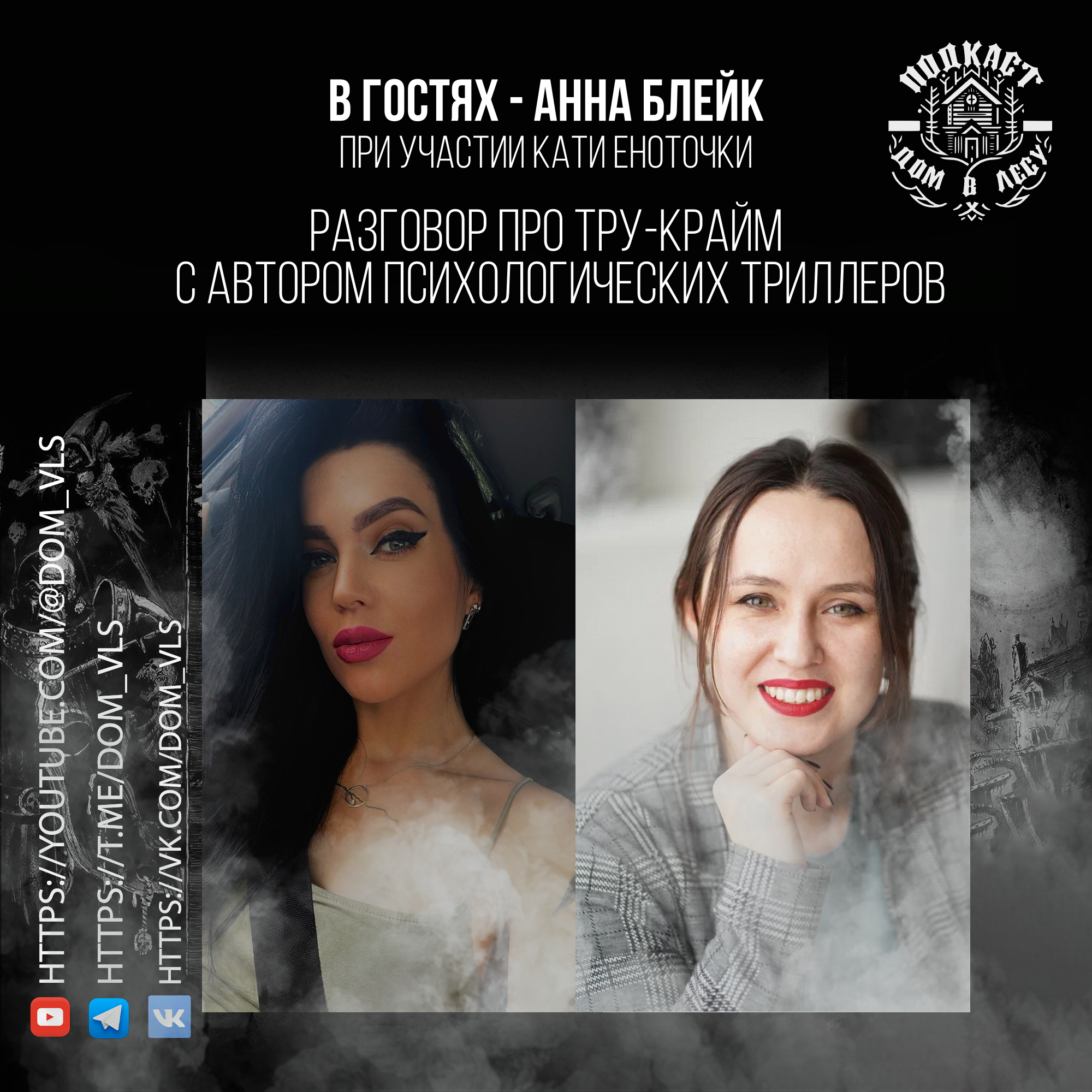 №4 - В гостях - Анна Блейк, при участии Кати Еноточки. Разговор про тру-крайм с автором психологических триллеров episode artwork
