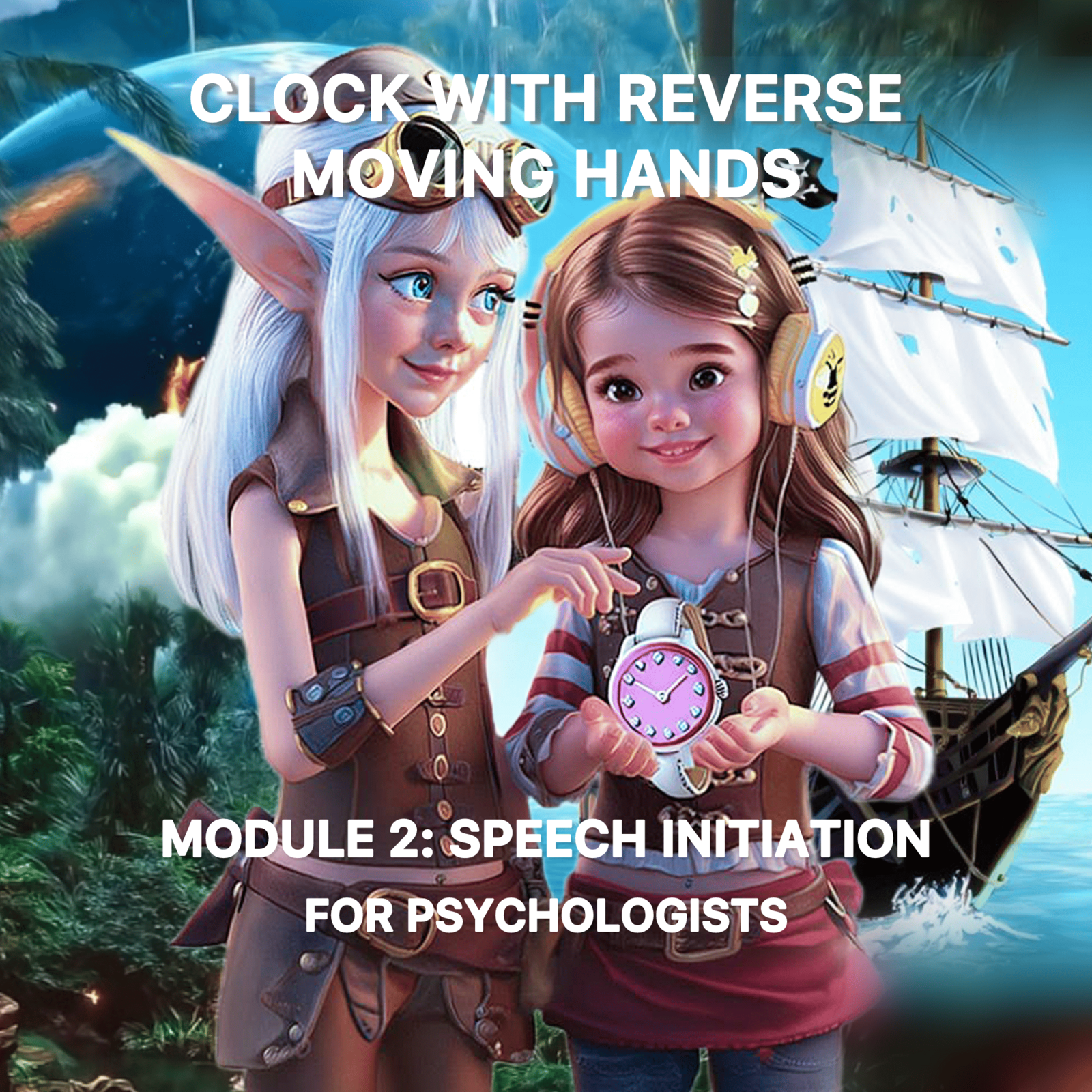 CLOCK WITH REVERSE MOVING HANDS. SPEECH INITIATION. MODULE 2 FOR PSYCHOLOGISTS. episode artwork