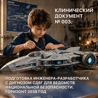 КЛИНИЧЕСКИЙ ДОКУМЕНТ № 003. ПОДГОТОВКА ИНЖЕНЕРА-РАЗРАБОТЧИКА С ДИГНОЗОМ СДВГ ДЛЯ ВЕДОМСТВ НАЦИОНАЛЬНОЙ БЕЗОПАСНОСТИ. ГОРИЗОНТ 2038 ГОД