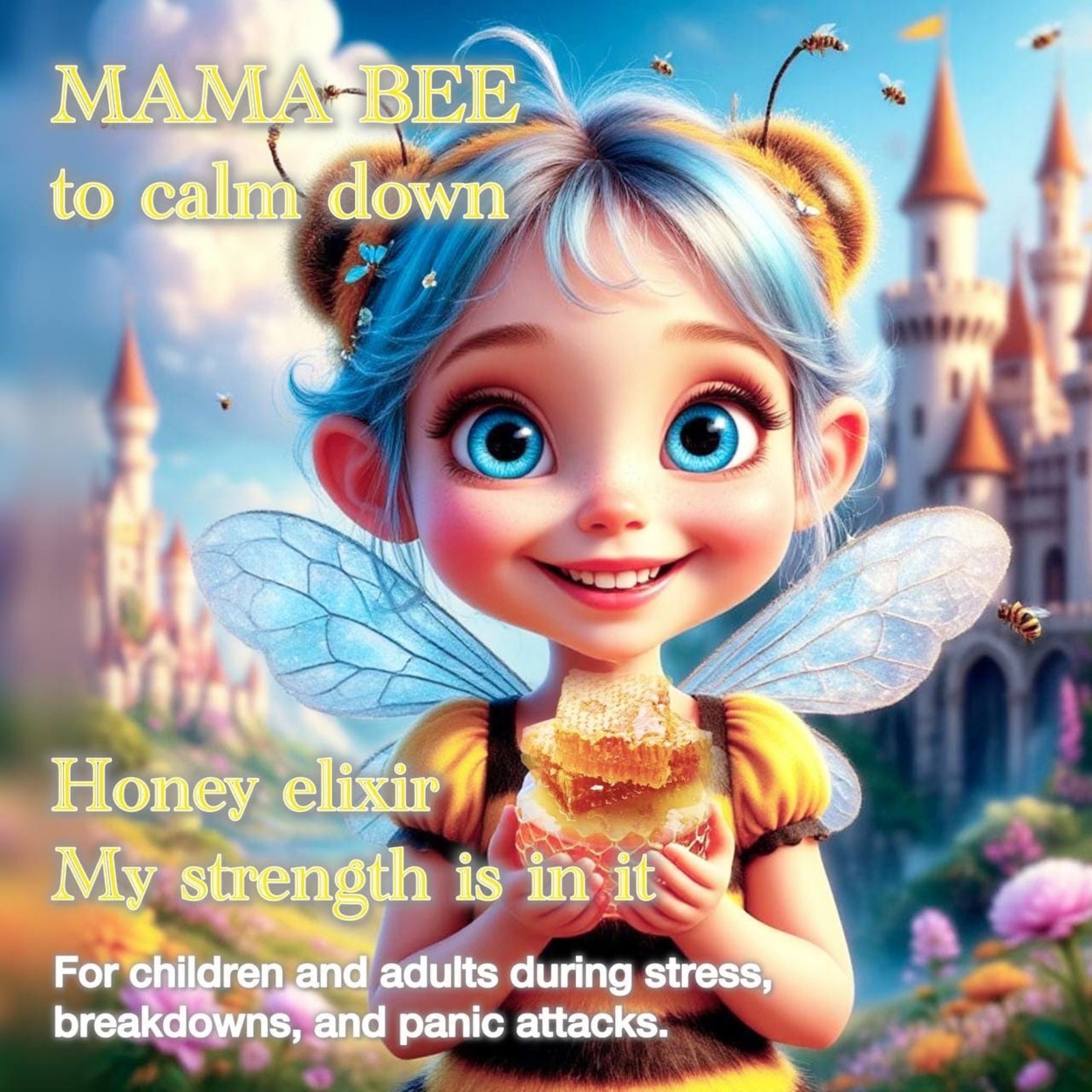 Mama Bee to calm down. Honey elixir. My strength is in it. For children and adults during stress, breakdowns, and panic attacks. episode artwork