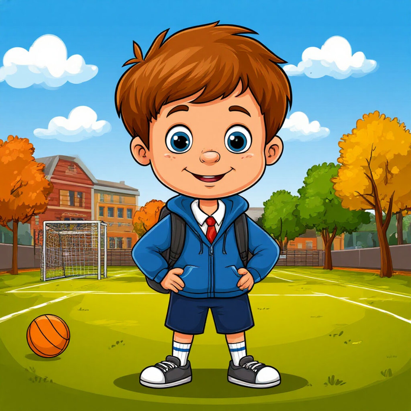 Первый день в новой школе.