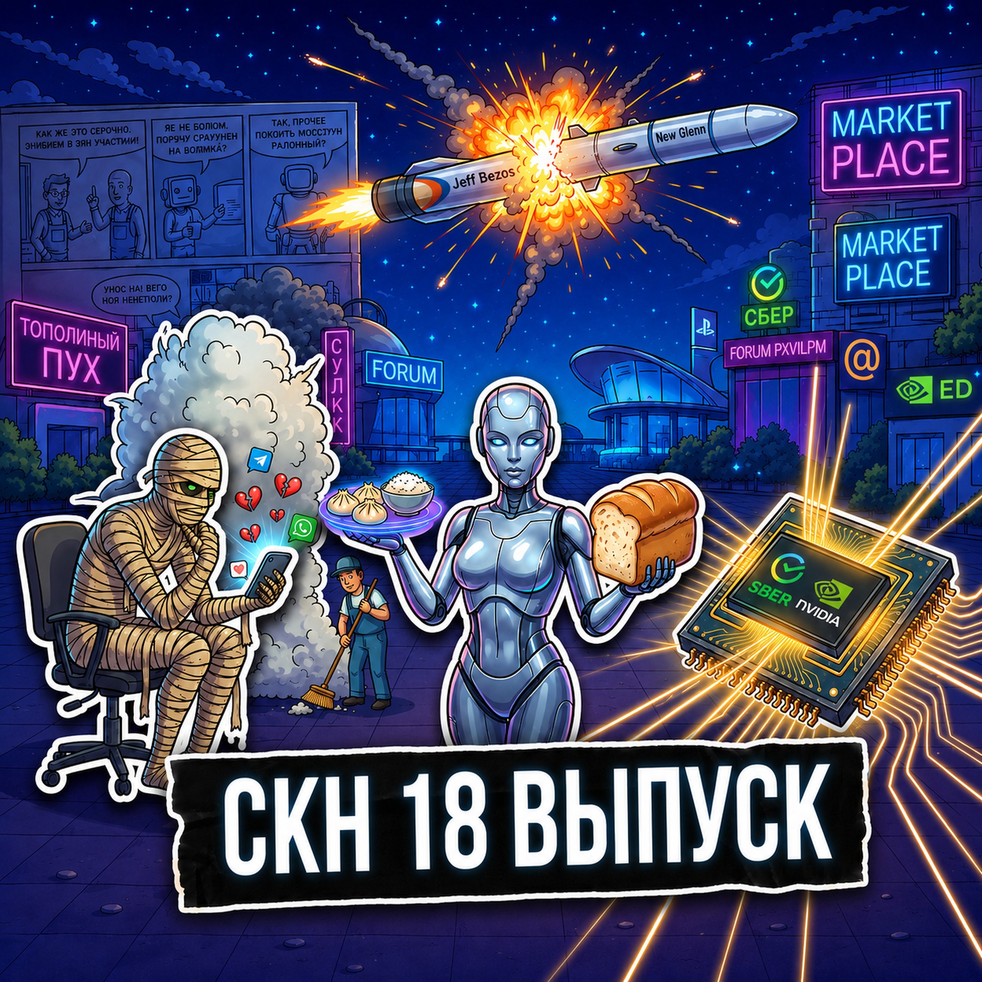 Хлеб из мумии, робо-женщины и итоги ПМЭФ / СКН №18 episode artwork