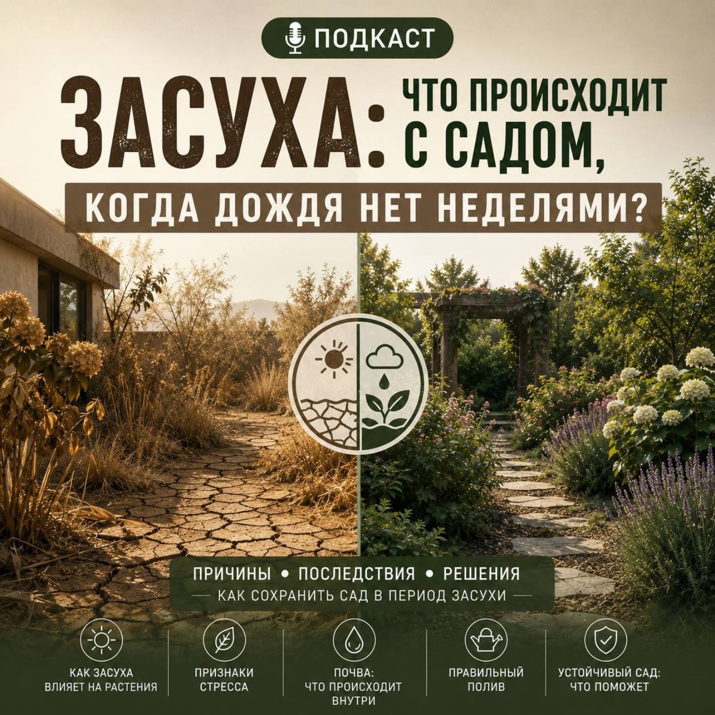 Засуха: что происходит с садом, когда дождя нет неделями? episode artwork