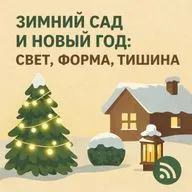 Зимний сад и Новый год: свет, форма, тишина