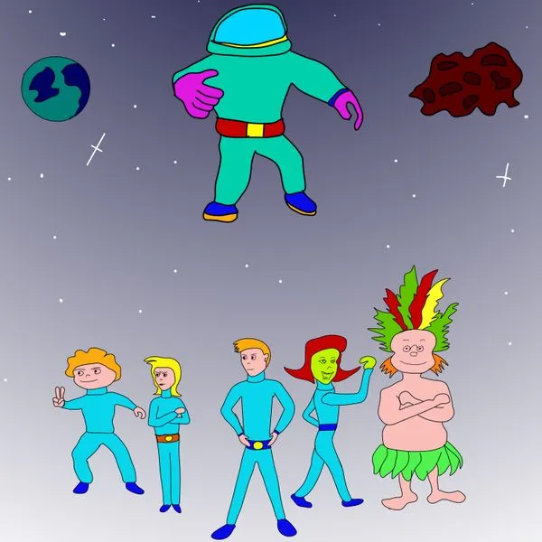 Волька и древний космонавт с Марса.