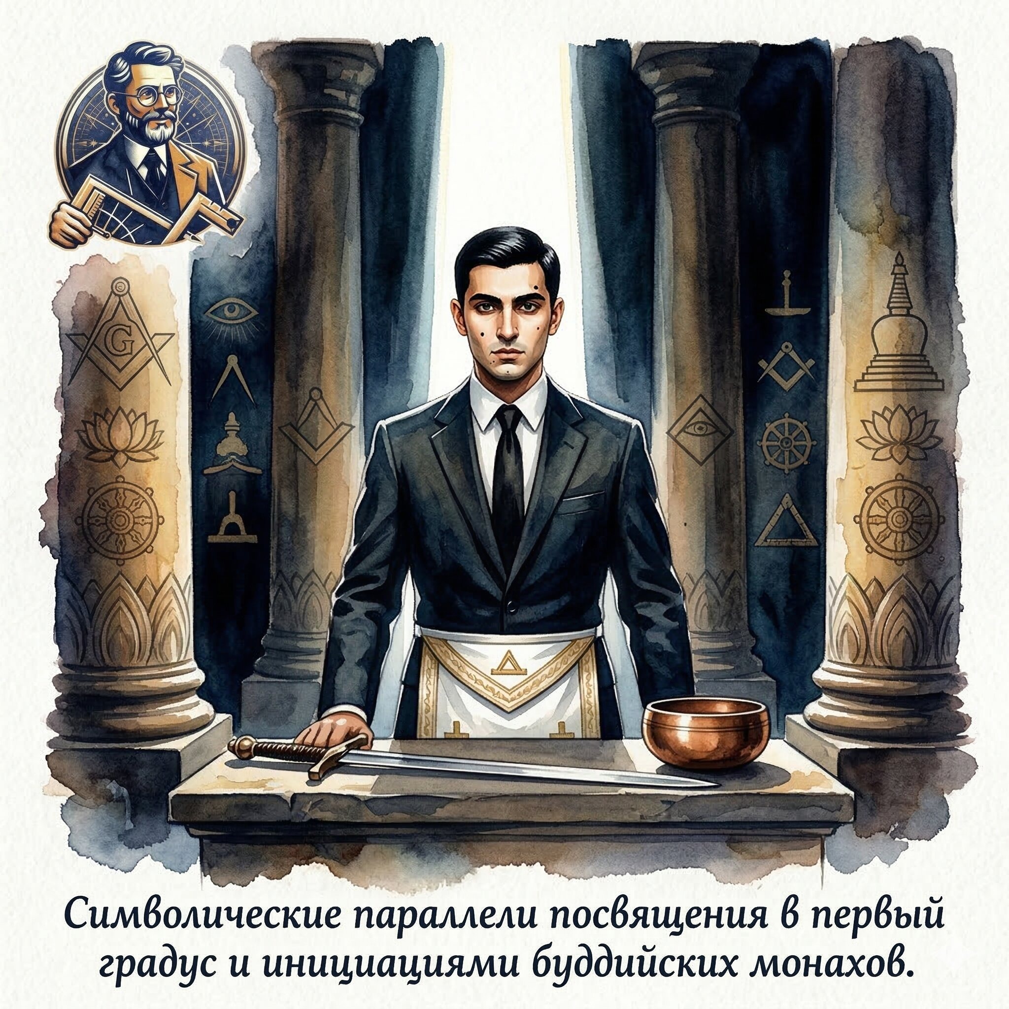 ЗР Брат Владимир К.: Символические параллели посвящения в первый градус и инициациями буддийских монахов episode artwork