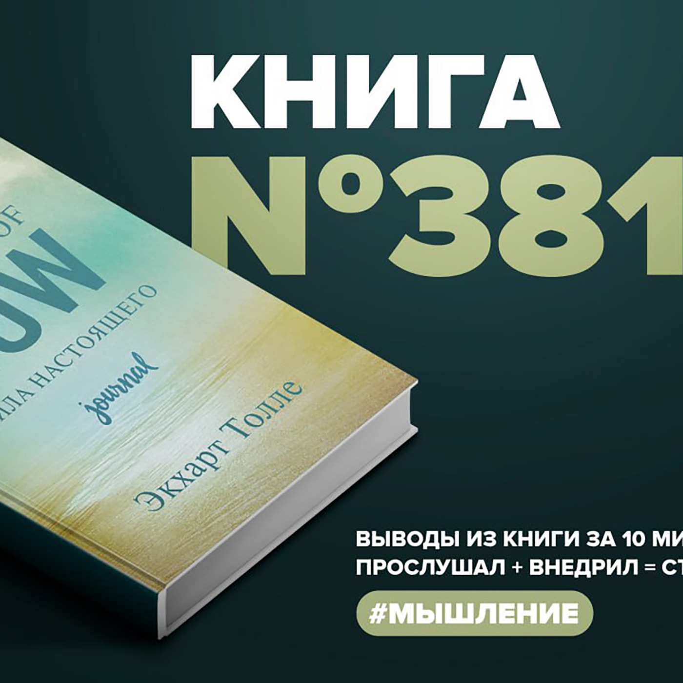 Книга #381  -  The power of now.  Сила настоящего. episode artwork