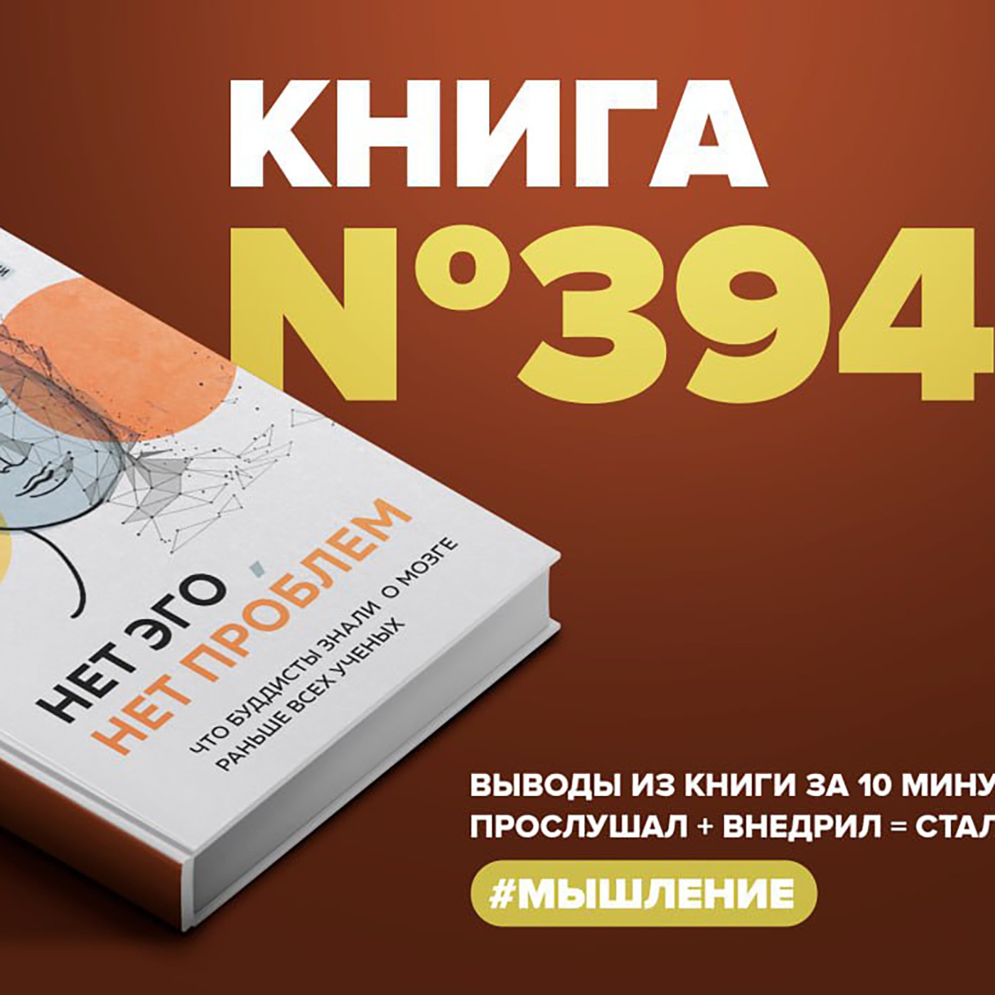 Книга #394  -  Нет эго, нет проблем. Что буддисты знали о мозге раньше всех учёных. episode artwork
