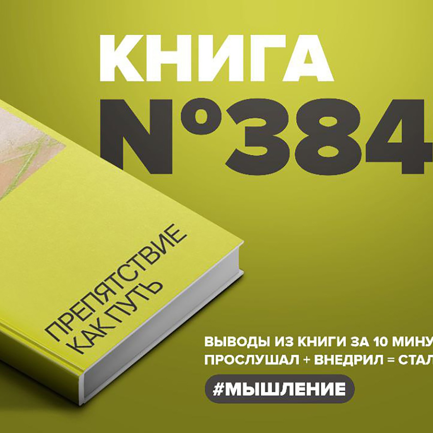 Книга #384  -  Препятствие как путь. episode artwork