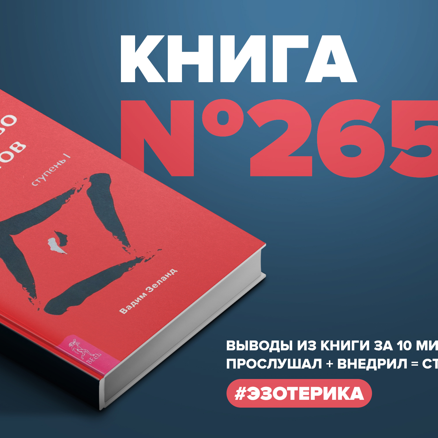 Книга #265 - Трансерфинг реальности. Ступень 1: пространство вариантов. Вадим Зеланд episode artwork