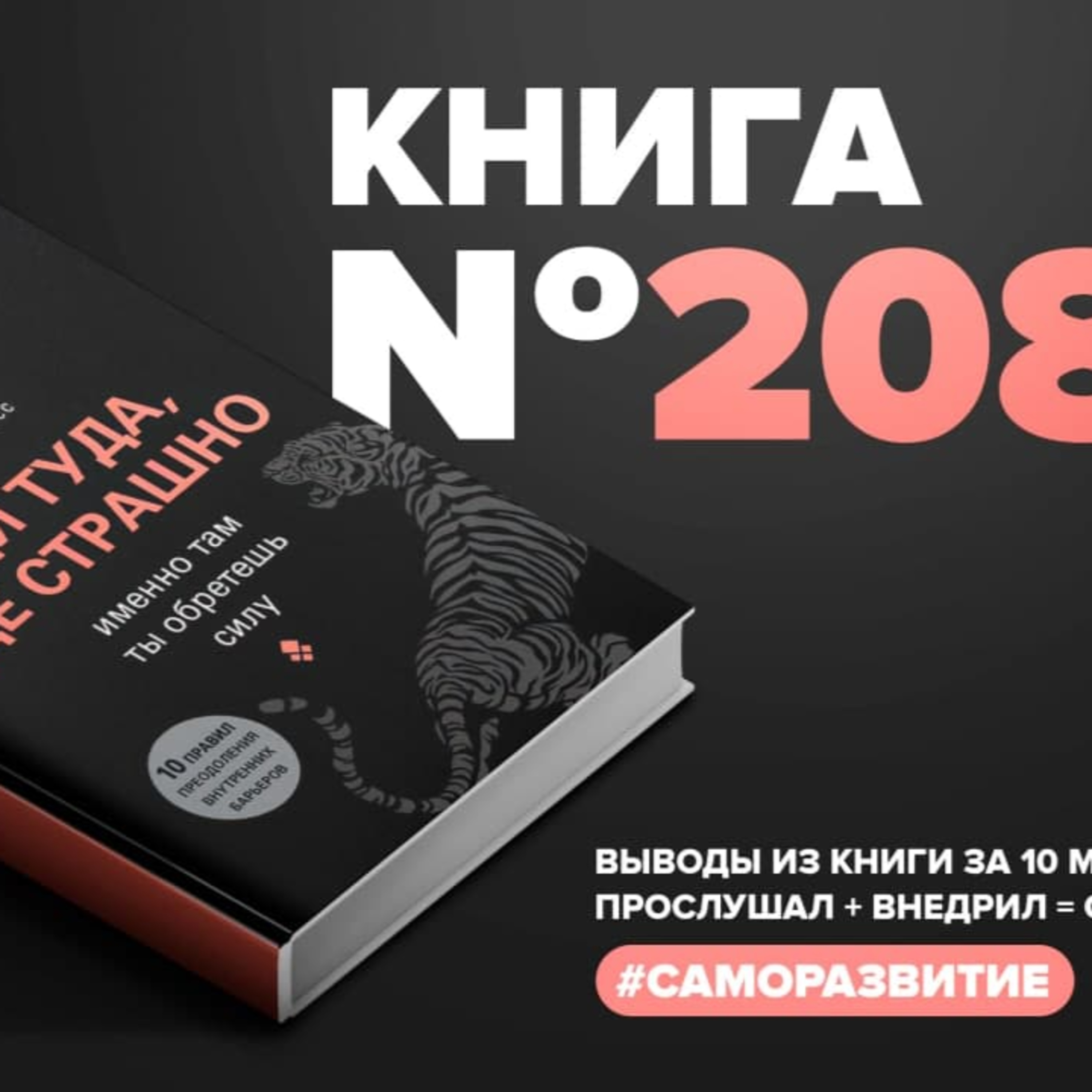 Книга #208 - Иди туда, где страшно. Именно там ты обретешь силу episode artwork