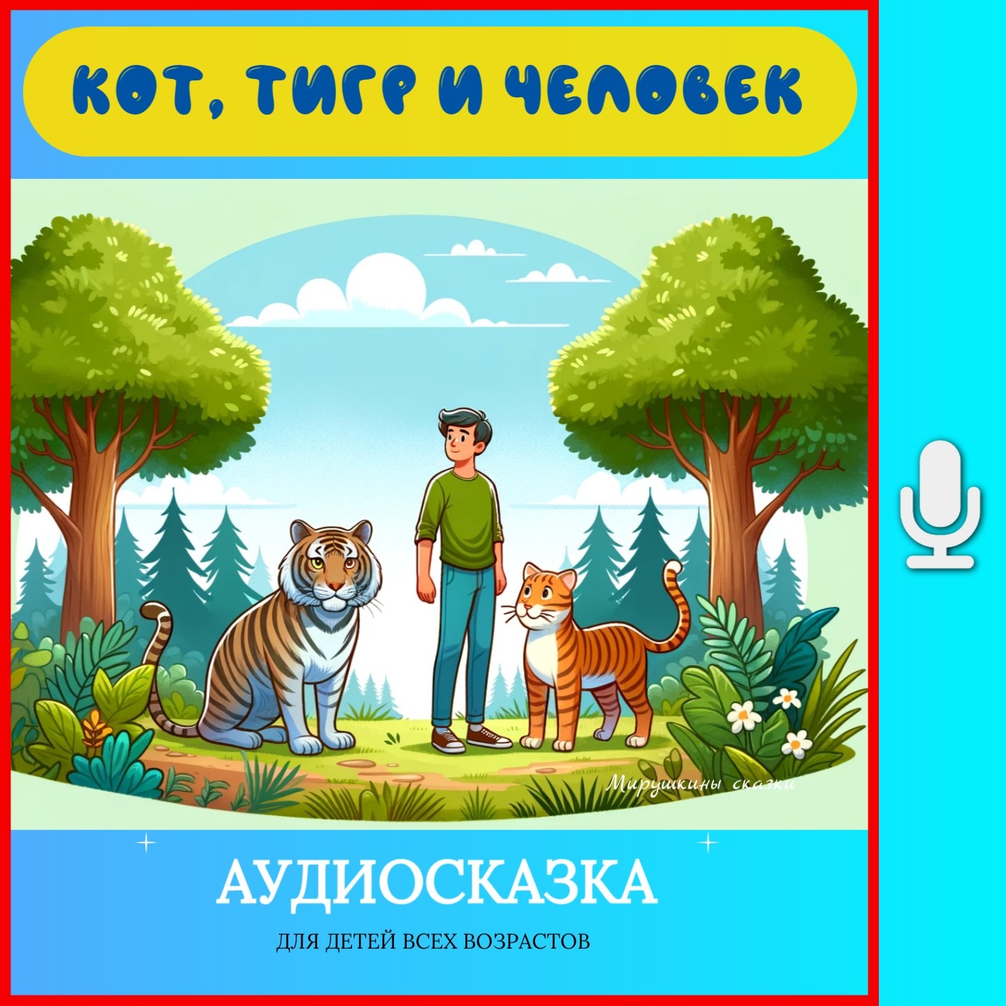 Кот, тигр и человек  | аудиосказки | народные сказки | детские сказки онлайн | сказка | мультик episode artwork