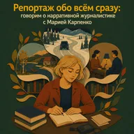 Репортаж обо всём сразу: говорим о нарративной журналистике с Марией Карпенко