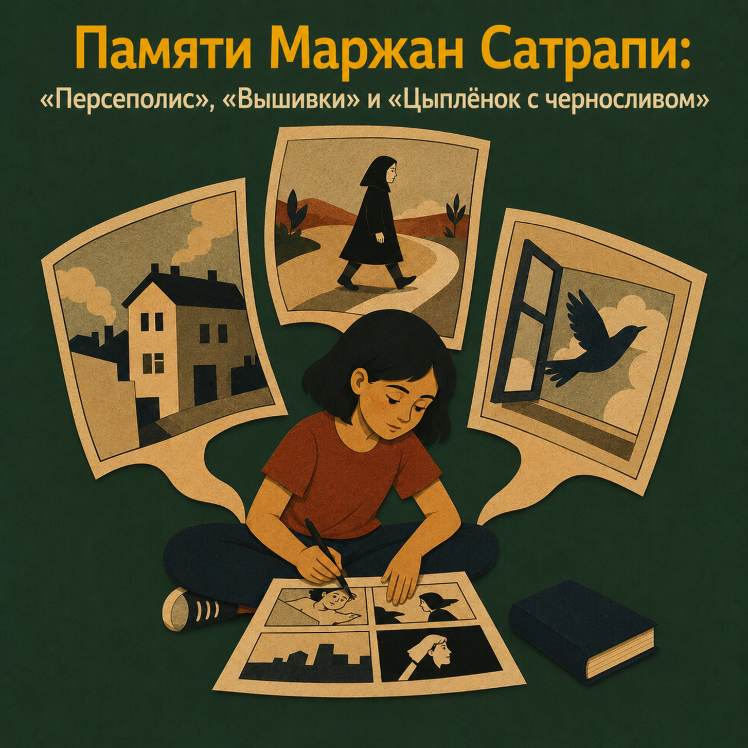 Памяти Маржан Сатрапи: «Персеполис», «Вышивки» и «Цыплёнок с черносливом» podcast