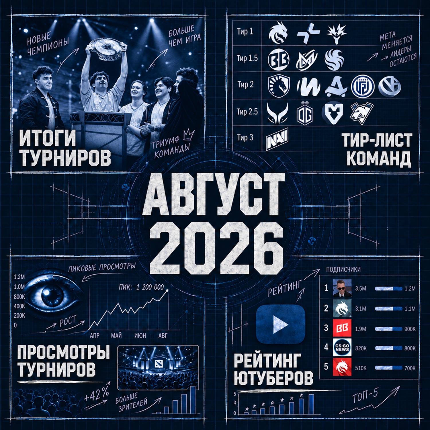 Киберспорт в Августе 2026 года podcast
