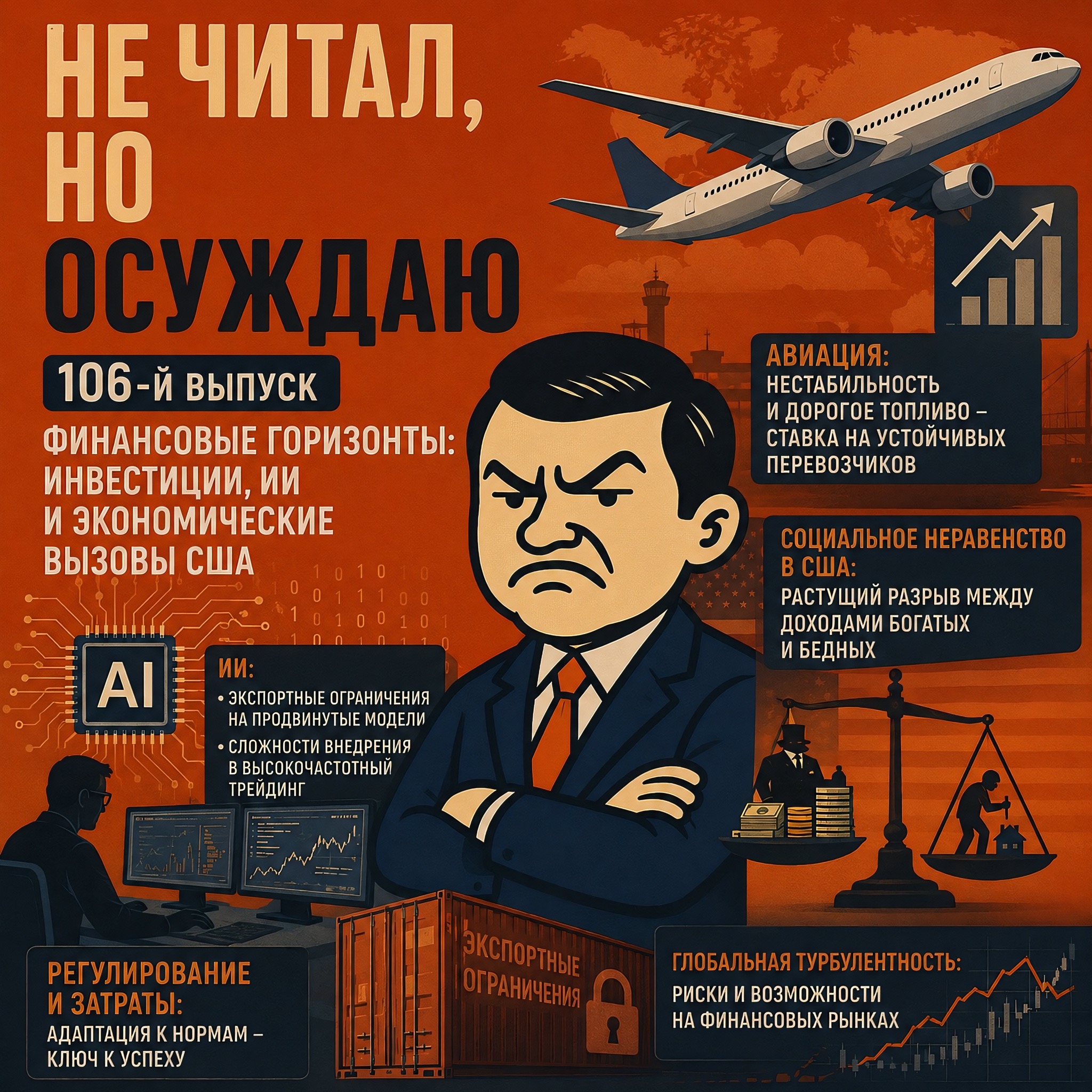 📈 106-й выпуск. Финансовые горизонты: инвестиции, ИИ и экономические вызовы США episode artwork