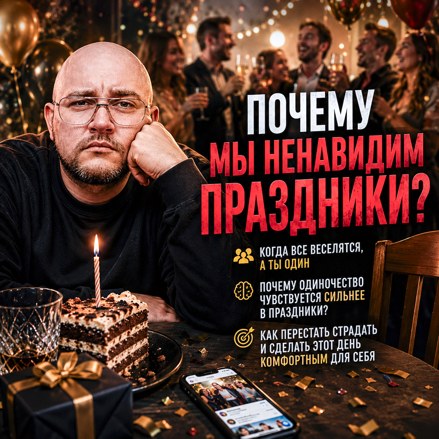 Почему праздники делают нас несчастнее? Одиночество, зависть и давление «быть счастливым» Мозгарин episode artwork