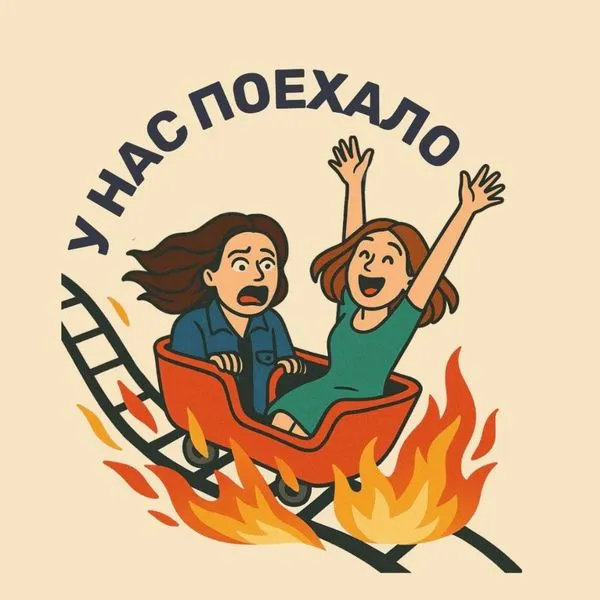 У нас поехало