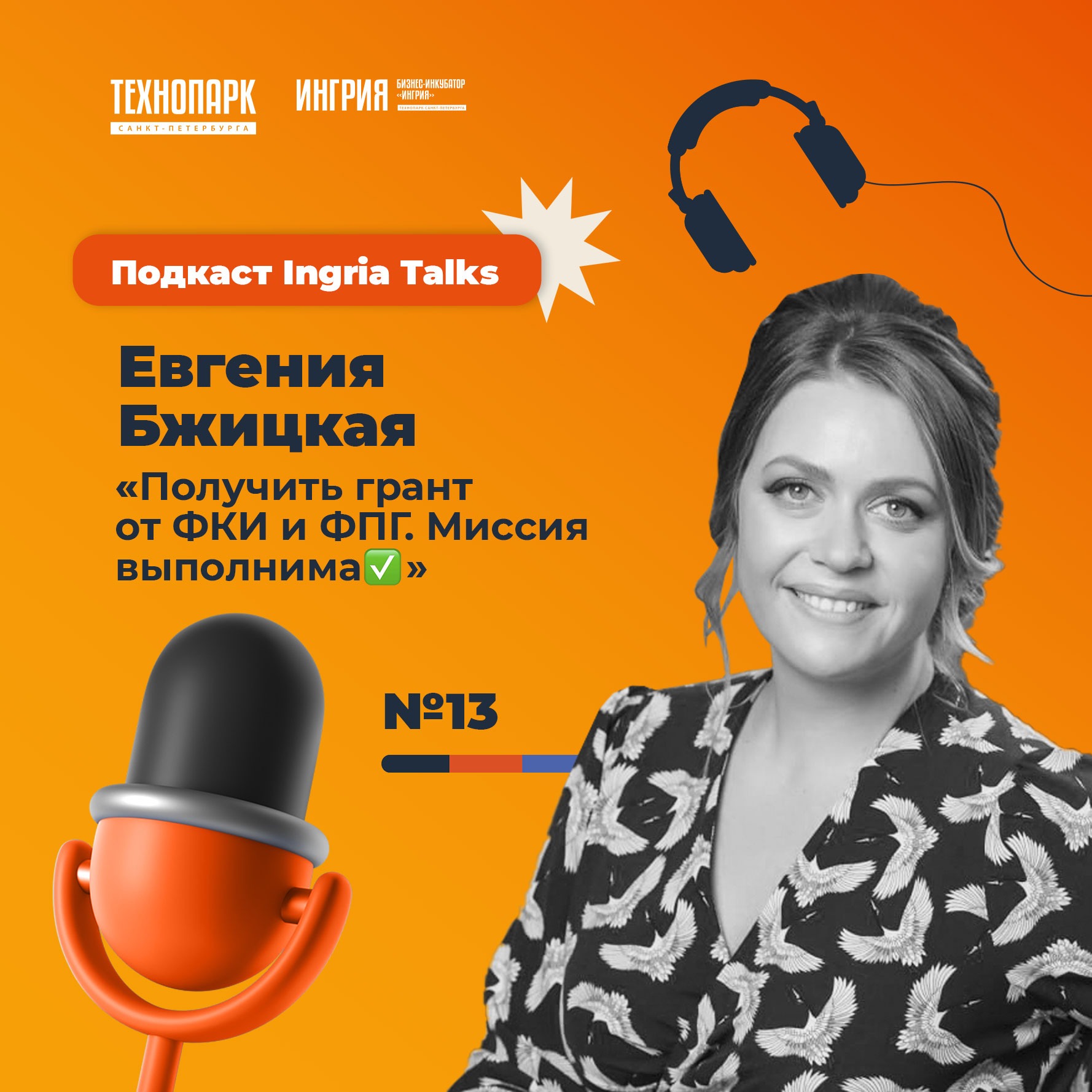 SPbTech Talks #13. Евгения Бжицкая «Получить грант от ФКИ и ФПГ. Миссия выполнима» episode artwork