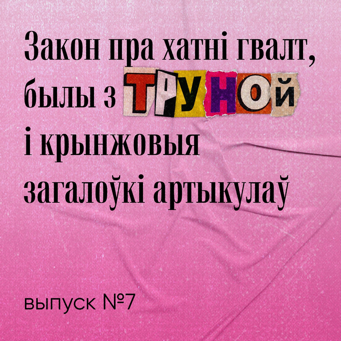 Закон пра хатні гвалт, былы з труной і крынжовыя загалоўкі артыкулаў episode artwork