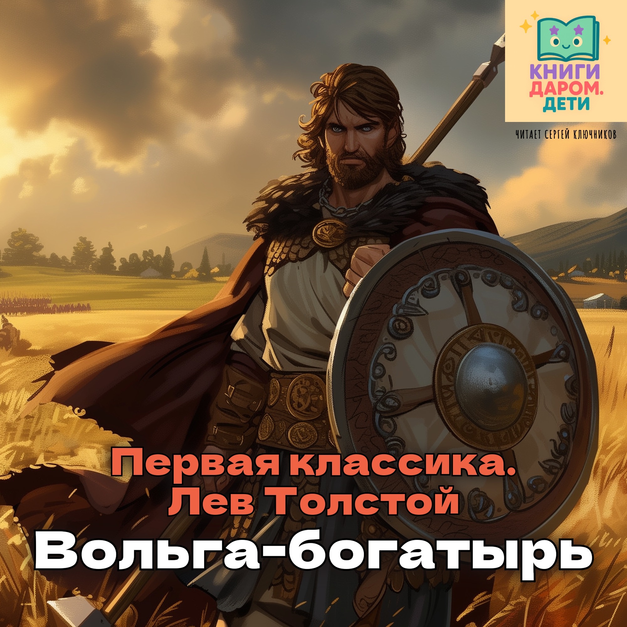 Первая классика для самых маленьких. Лев Толстой «Вольга-богатырь»