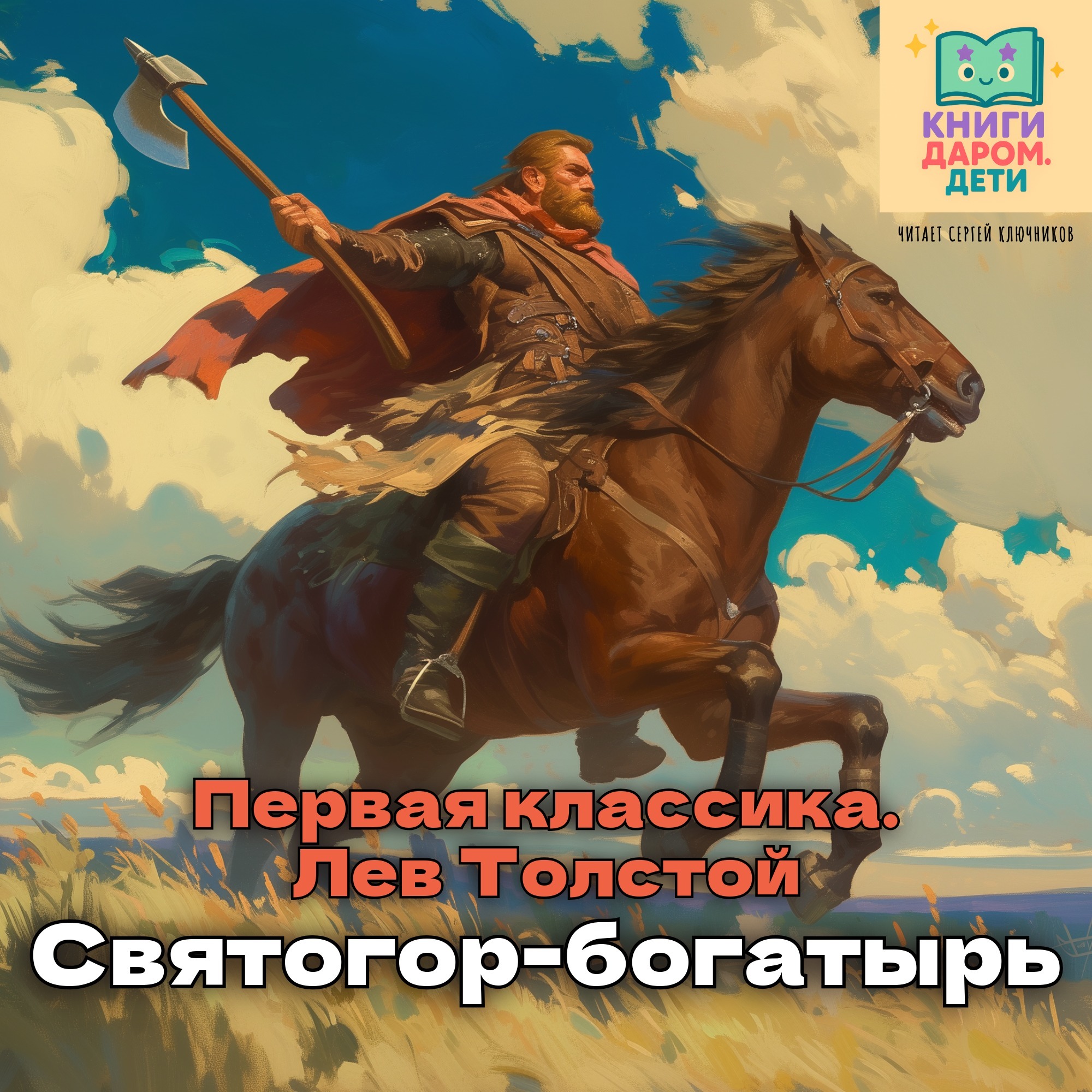 Первая классика для самых маленьких. Лев Толстой «Святогор-богатырь»