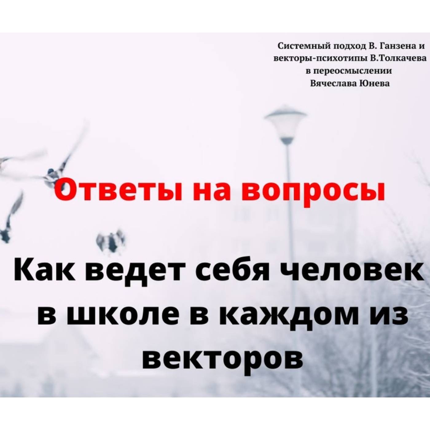 Как ведет себя человек в школе в каждом из векторов episode artwork