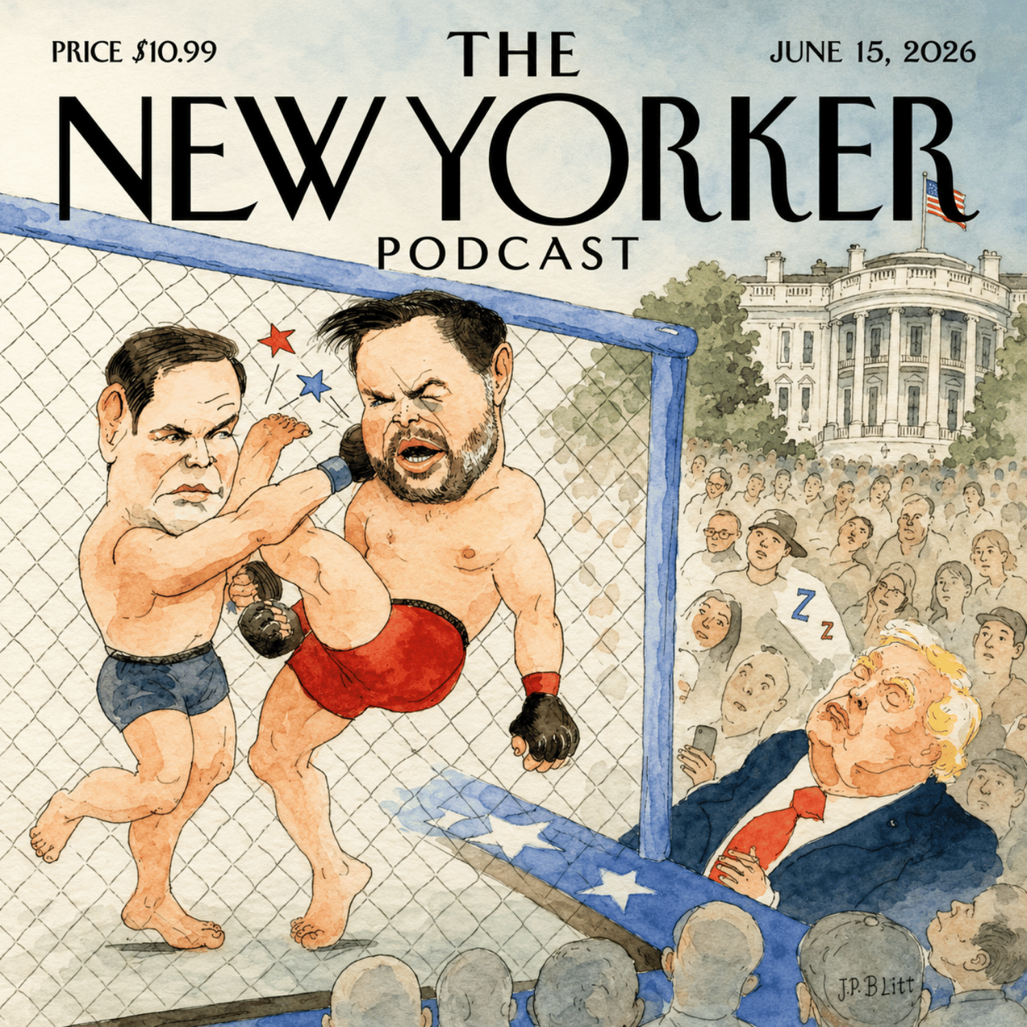 The New Yorker от 15 июня 2026 года — октагон у Белого дома, паутина насилия Эндрю Тейта и невыносимые звуки повседневности episode artwork