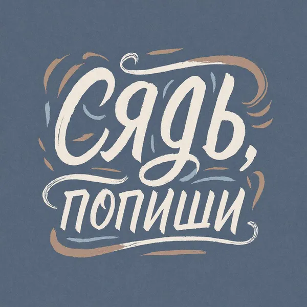 Сядь, попиши