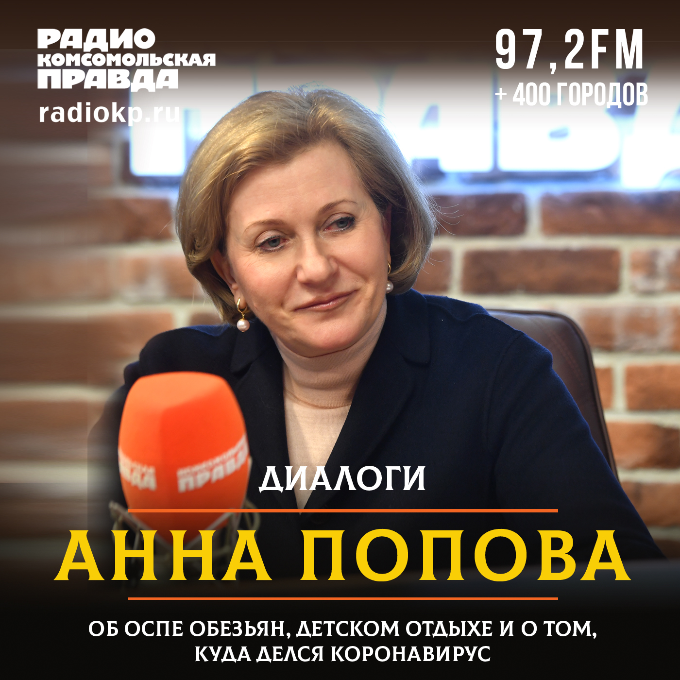 Анна Попова - в эфире Радио КП: Завоза оспы обезьян в Россию нет. Оснований для паники нет episode artwork