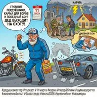 Выпуск 358. 🏍️ ГРОМКИЕ ПЕРДУЁБЛИКИ, КАРМА ДЛЯ ВОРОВ И ПОБЕДНЫЙ СОН | Дед выходит на охоту! 🤫🔥